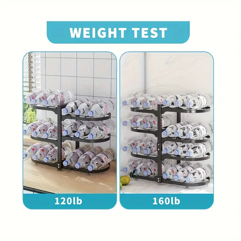 8-Tier Adjustable Pot Lid Organizer Rack Holder